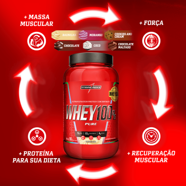 Whey Protein Concentrado Pote 900g - Integralmedica