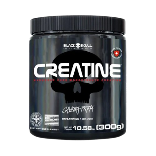 Creatina Pura (300g) - Black Skull