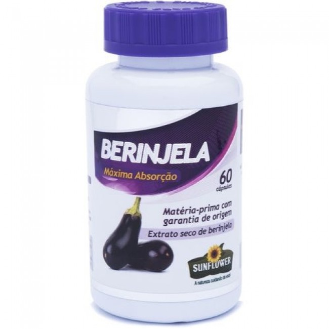 Berinjela 60 Cápsulas 500mg - Sunflower