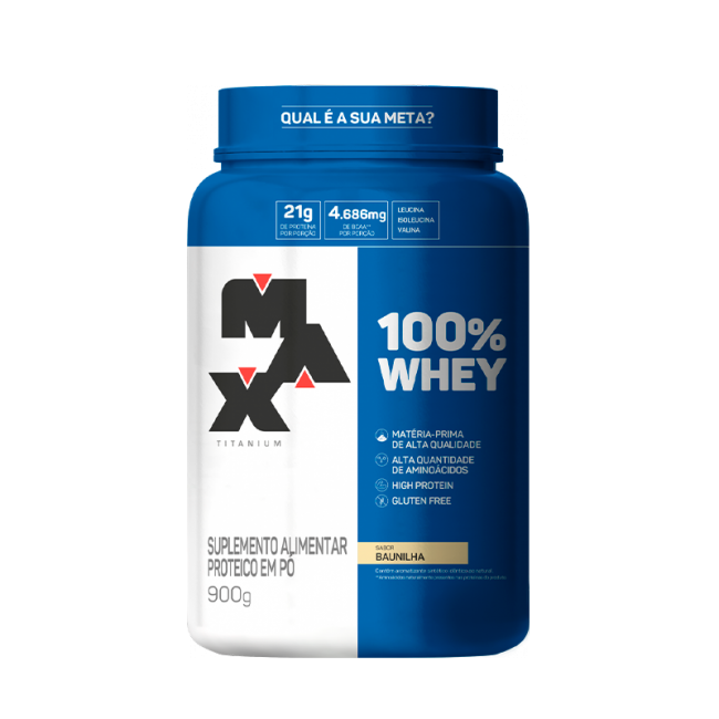 100% Whey Protein 900g - Max Titanium