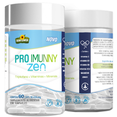 PRO IMUNNY ZEN 60 CÁPS 450 MG - SUNFLOWER