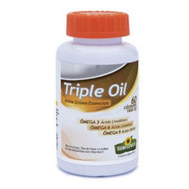 TRIPLE OIL ÔMEGA3, 6 E 9 60 CAPSULAS - SUNFLOWER